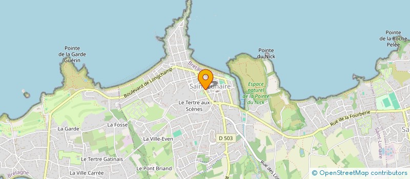 localisation de l'entreprise DELBRECH'IMMO  SAINT-LUNAIRE