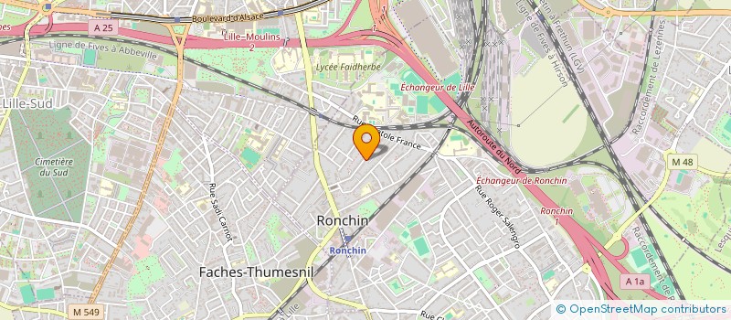 localisation de l'entreprise DELBREUVE AND CO  RONCHIN