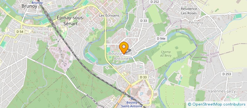 localisation de l'entreprise DELBRUN ET DELBRUN  BOUSSY-SAINT-ANTOINE