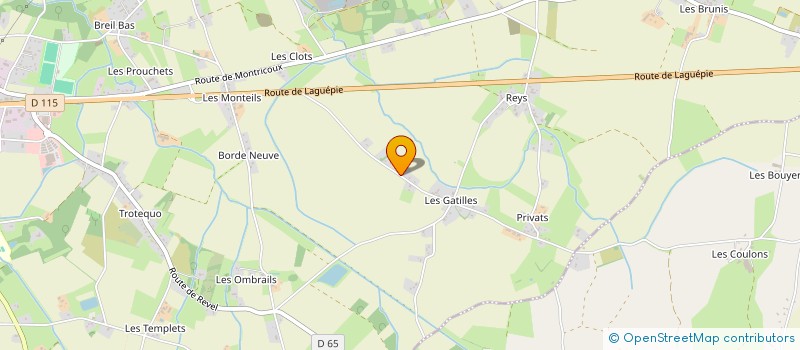 localisation de l'entreprise DELBRUS 82  NEGREPELISSE