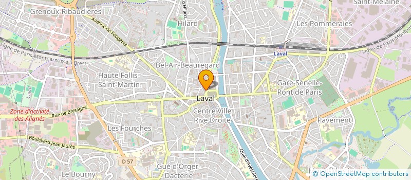 localisation de l'entreprise DELBY SECURITE PRIVEE à LAVAL