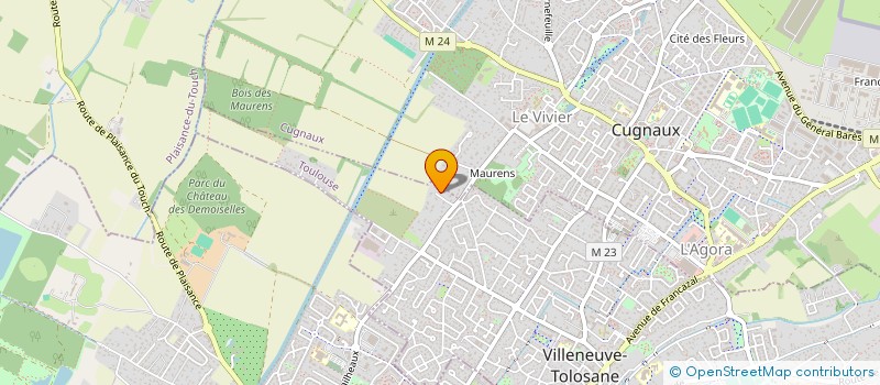 localisation de l'entreprise DELCAP 66 à VILLENEUVE-TOLOSANE