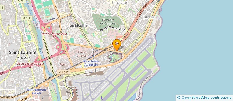 localisation de l'entreprise DELCAPI à NICE