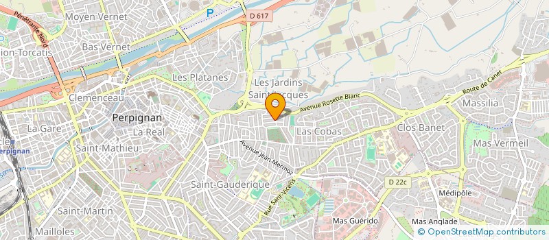 localisation de l'entreprise DELCAT  PERPIGNAN