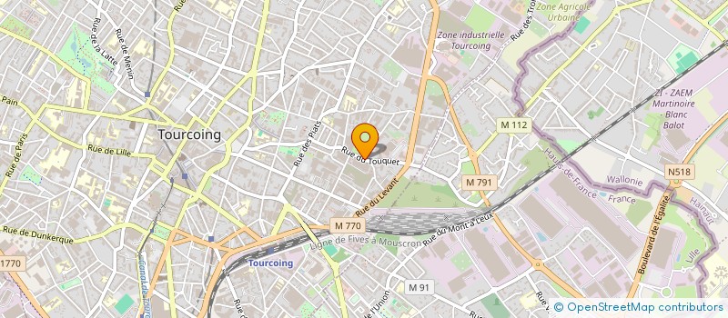 localisation de l'entreprise DELCATEX SARL à TOURCOING