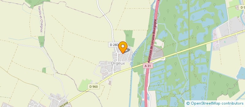 localisation de l'entreprise DELCAV21  ORGEUX