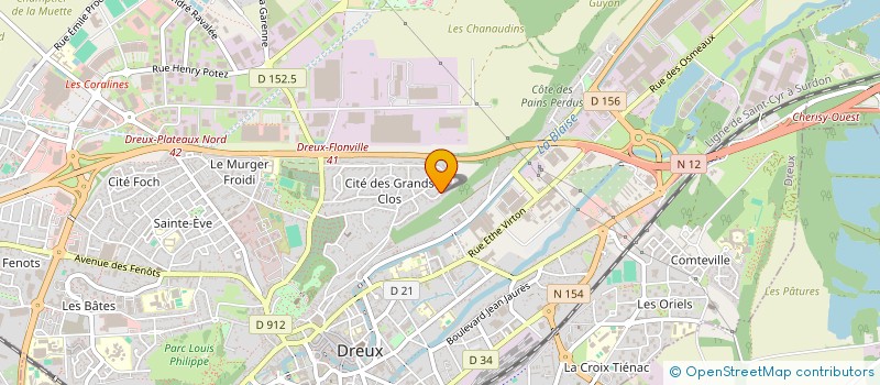 localisation de l'entreprise DELCAYRE IMMO à DREUX