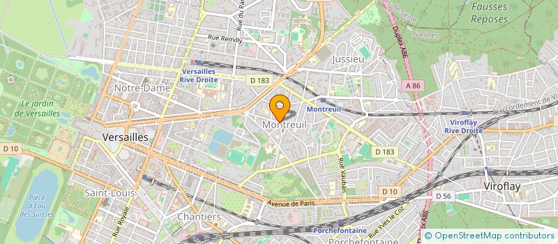 localisation de l'entreprise DELCO CREATION à VERSAILLES