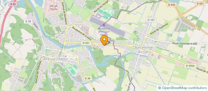 localisation de l'entreprise DELCOLIS EXPRESS à AIRE-SUR-L'ADOUR