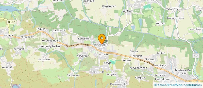 localisation de l'entreprise DELCON  PLOGOFF