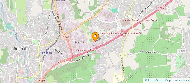 localisation de l'entreprise DELCOUPE à SAINT-GENIS-LAVAL