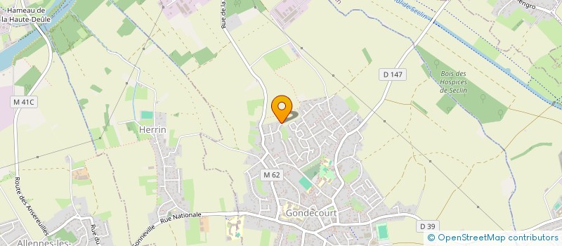 localisation de l'entreprise DELCOURT IMMO NORD  GONDECOURT