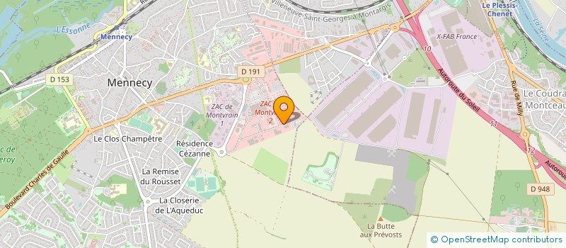localisation de l'entreprise DELCOURT RAIL à MENNECY