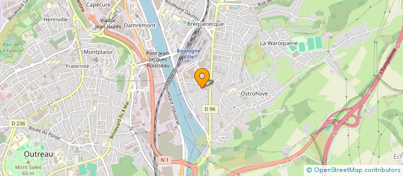 localisation de l'entreprise DELCOUV'IMMO  BOULOGNE SUR MER