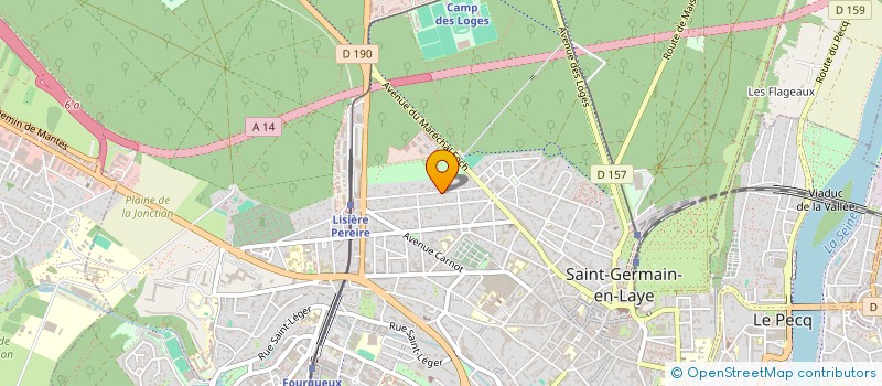localisation de l'entreprise DELCROIX CONSULTING à SAINT-GERMAIN-EN-LAYE