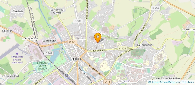 localisation de l'entreprise DELCROIX EMBALLAGES à FLERS