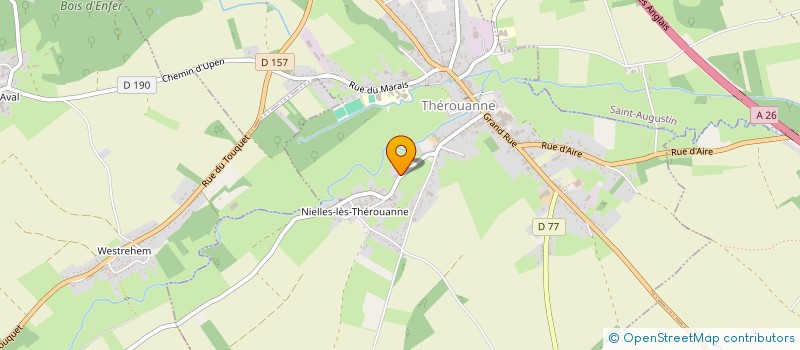 localisation de l'entreprise DELCROIX PAYSAGES  THEROUANNE