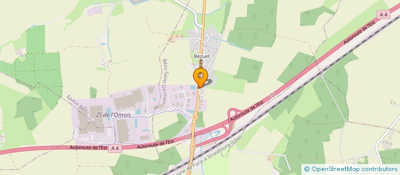 localisation de l'entreprise DELCROIX TRUFFET  BEZU-SAINT-GERMAIN