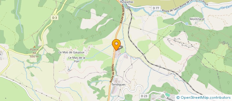 localisation de l'entreprise DELCROS PHILIPPE  SAINT-ROME-DE-CERNON