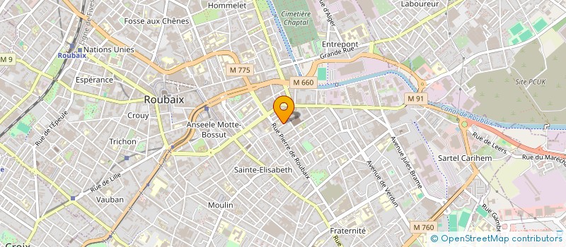 localisation de l'entreprise DELDI  ROUBAIX