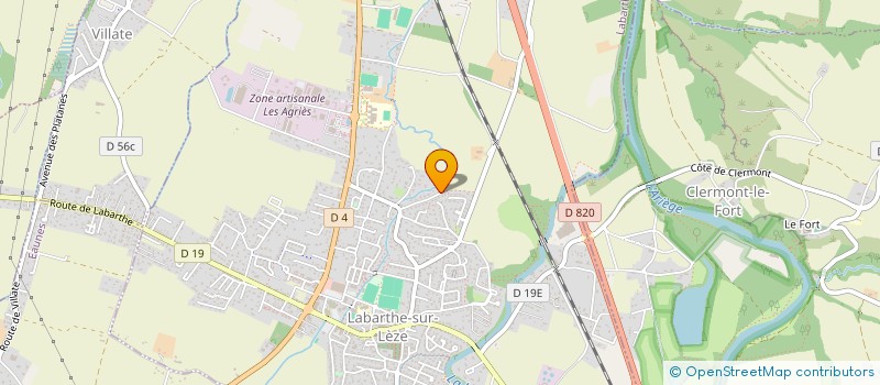 localisation de l'entreprise DELDOSSI à LABARTHE-SUR-LEZE