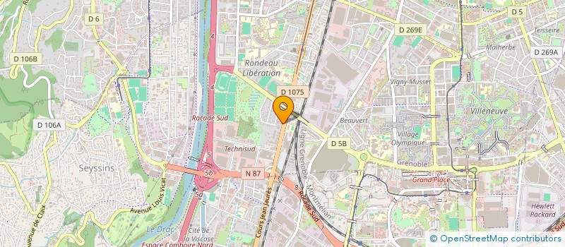 localisation de l'entreprise DELE ASSIST à GRENOBLE