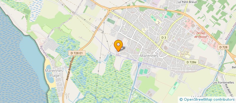 localisation de l'entreprise DELEAU-PARAGE à MARENNES-HIERS-BROUAGE