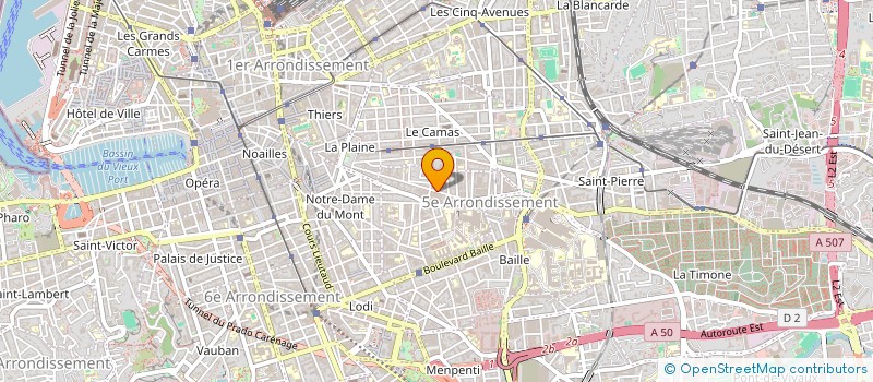 localisation de l'entreprise DELEBECQUE / MOUROT INDIVISION à MARSEILLE