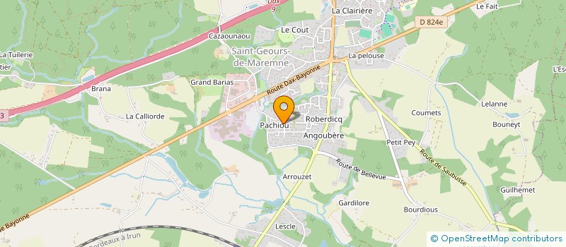 localisation de l'entreprise DELEC SERVICES à SAINT-GEOURS-DE-MAREMNE