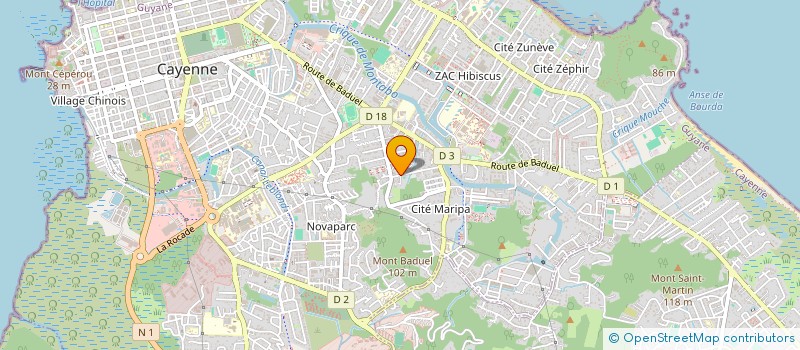 localisation de l'entreprise DELECAUT & CO  CAYENNE