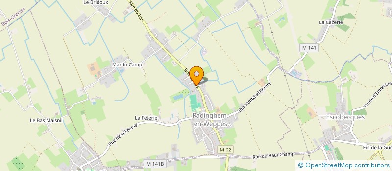 localisation de l'entreprise DELECLUSE  RADINGHEM-EN-WEPPES