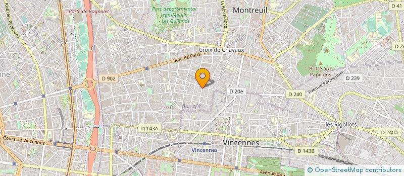 localisation de l'entreprise DELECOURT ARCHITECTURE  MONTREUIL