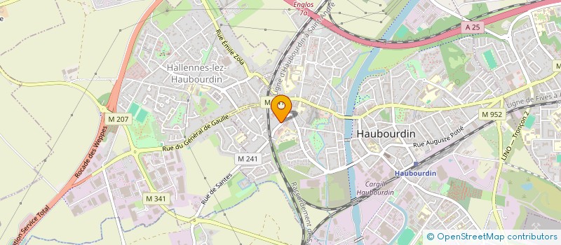 localisation de l'entreprise DELECROIX à HAUBOURDIN