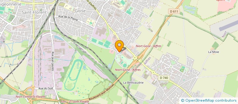 localisation de l'entreprise DELECROIX à NIORT