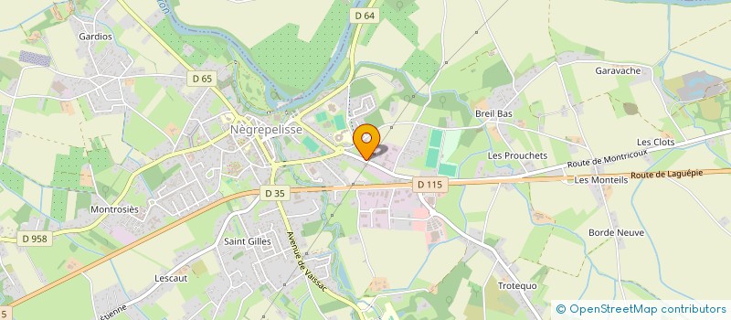 localisation de l'entreprise DELEFLIE MONTAGE PUBLICITAIRE  NEGREPELISSE