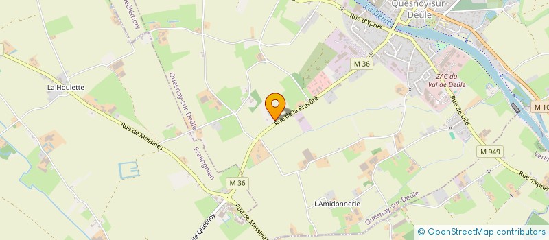 localisation de l'entreprise DELEFORTRIE TRANSPORT à QUESNOY-SUR-DEULE