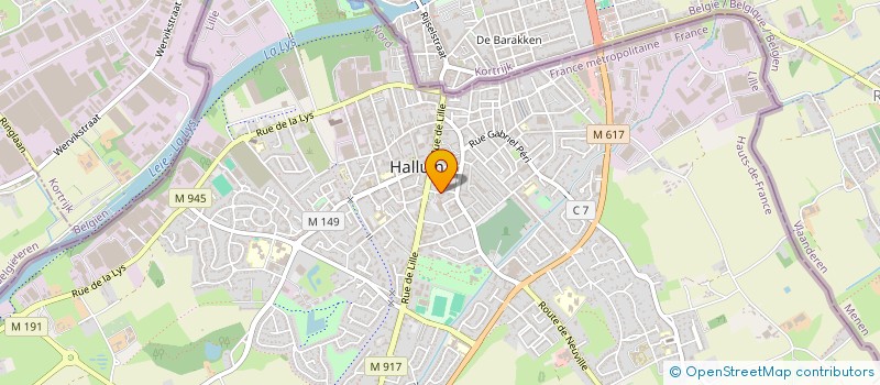 localisation de l'entreprise DELEFOSSE LIONEL ET FONTAINE VANESSA  HALLUIN