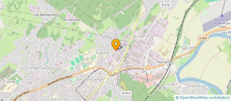 localisation de l'entreprise DELEG CHAUFFAGE FIOUL REG FRANCHE COMTE à BESANCON