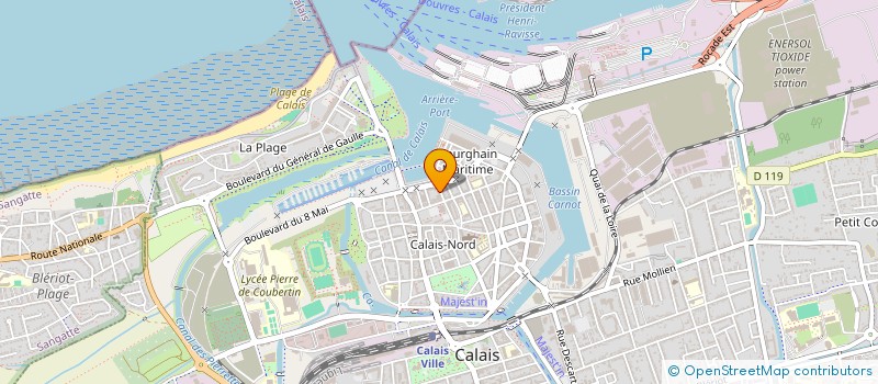 localisation de l'entreprise DELEGANET  CALAIS