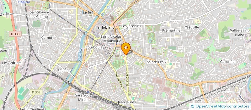 localisation de l'entreprise DELEGATION ANIMATION CULTURELLE  LE MANS