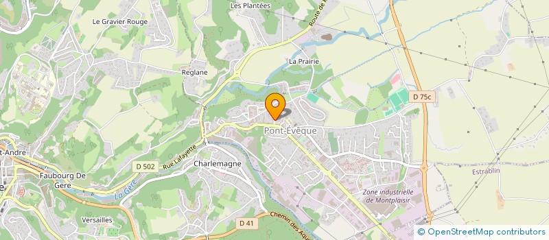 localisation de l'entreprise DELEGATION DEPART ISERE NORD RUGBY  PONT-EVEQUE