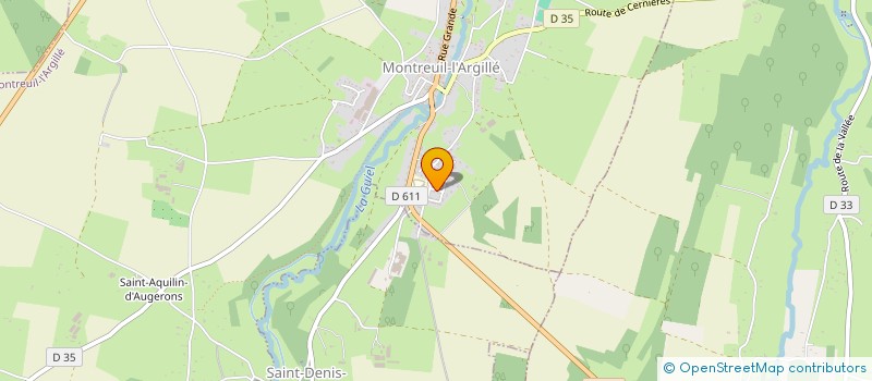 localisation de l'entreprise DELEGATION DEPARTEMENTALE 27 CENTRE NATIONAL DES RESERVES COMMUNALES DE SECURITE CIVILE  MONTREUIL-L'ARGILLE