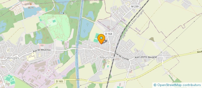 localisation de l'entreprise DELEGATION DEPARTEMENTALE 62 CENTRE NATIONAL DES RESERVES COMMUNALES DE SECURITE CIVILE  MEURCHIN