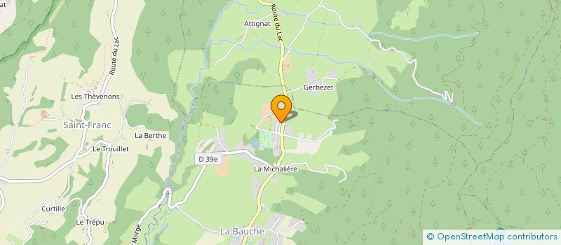 localisation de l'entreprise DELEGATION DEPARTEMENTALE 73 CENTRE NATIONAL DES RESERVES COMMUNALES DE SECURITE CIVILE  LA BAUCHE