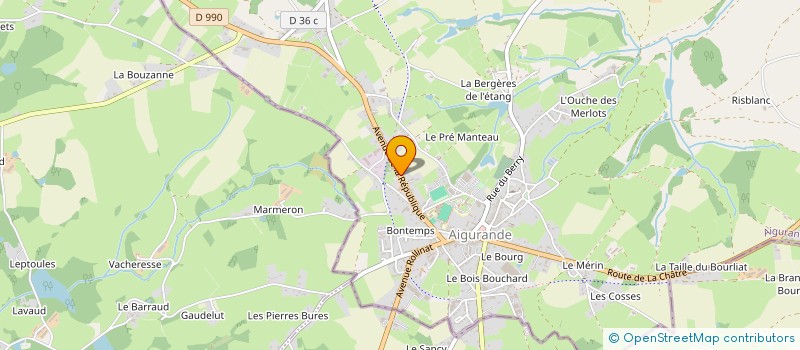 localisation de l'entreprise DELEGATION DEPARTEMENTALE DES TROMPES DE L'INDRE à AIGURANDE