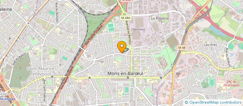 localisation de l'entreprise DELEGATION DES DELEGUES DEPARTEMENTAUX DE L'EDUCATION NATIONALE DE LA CIRCONSCRIPTION DE VILLENEUVE-D'ASCQ, SECTION NORD  MONS-EN-BARUL