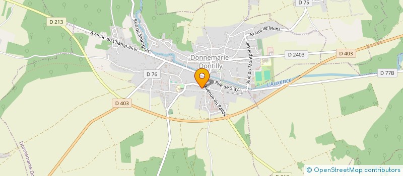 localisation de l'entreprise DELEGATION LOCALE CROIX ROUGE FR  DONNEMARIE-DONTILLY