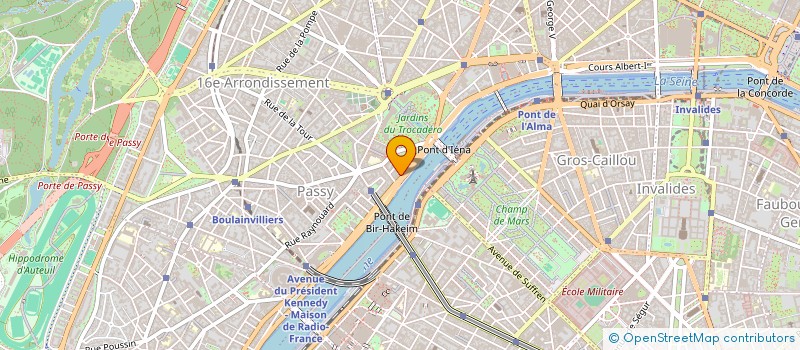 localisation de l'entreprise DELEGATION PERMANENTE DE LA COLOMBIE AUPRES DE L'OCDE  PARIS