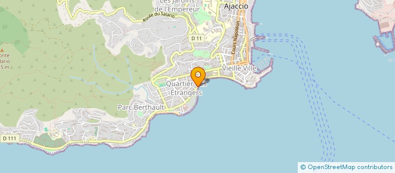 localisation de l'entreprise DELEGATION REGIONALE ACADEMIQUE A LA RECHERCHE ET A L'INNOVATION CORSE  AJACCIO