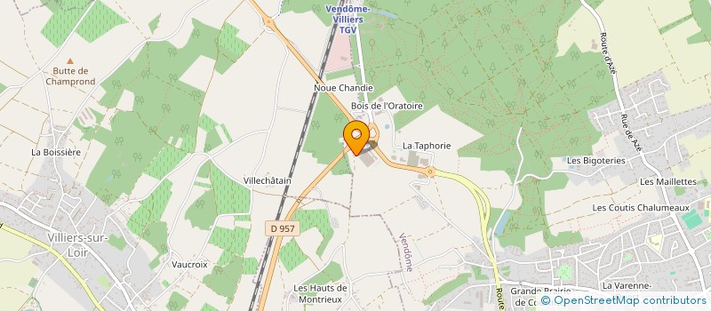 localisation de l'entreprise DELEGATION UNIQUE PERSONNEL LA CALHENE  VENDOME